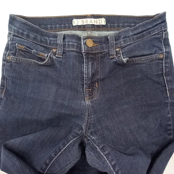 J BRAND PURE Navy Blue Denim Skinny Leg Jeans WornButNotWornOut - Picture 11 of 15